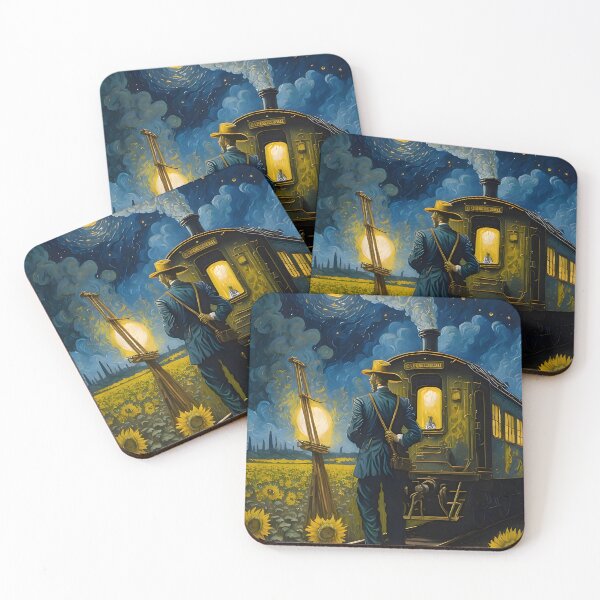 Item preview, Van Gogh - Starry Night, self portrait design - 6 designed and sold by vsartmaking.