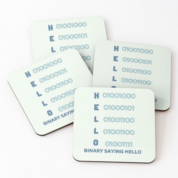 Item preview, Binary Code Saying Hello cool programmer designed and sold by Guess4best.
