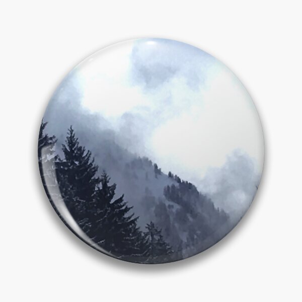 Item preview, Black fir trees and blue mountain designed and sold by clemence-adele.