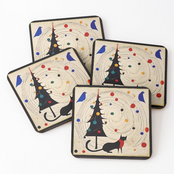 Item preview, Joan Miro Inspired Abstract Christmas Vortex designed and sold by bettypure.