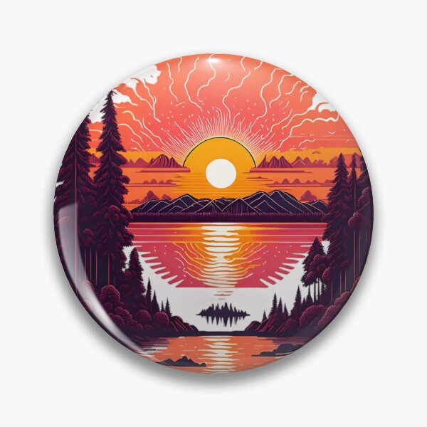 Item preview, Sunset on the lake designed and sold by Lily-Abendstern.