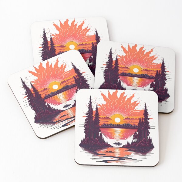Item preview, Sunset on the lake designed and sold by Lily-Abendstern.