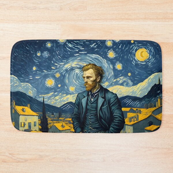 Item preview, Van Gogh - Starry Night, self portrait design - 7 designed and sold by vsartmaking.