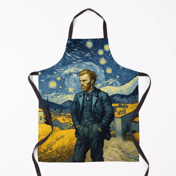Item preview, Van Gogh - Starry Night, self portrait design - 7 designed and sold by vsartmaking.