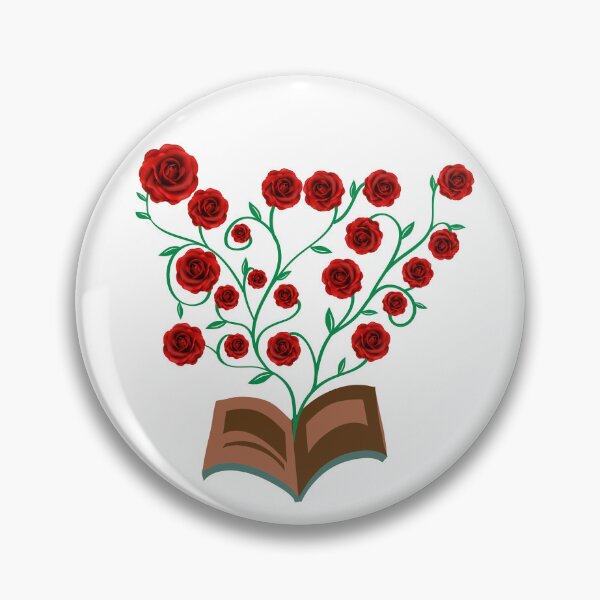 Item preview, Flowers Growing From Book | Many Red Roses blooming designed and sold by CircinusStore.