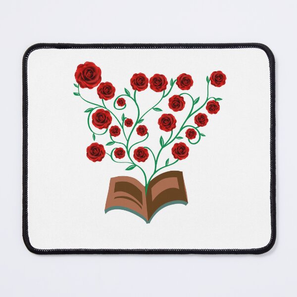 Item preview, Flowers Growing From Book | Many Red Roses blooming designed and sold by CircinusStore.