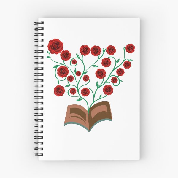 Item preview, Flowers Growing From Book | Many Red Roses blooming designed and sold by CircinusStore.