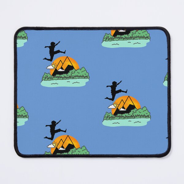 Item preview, Happy Boy Jumping Over Mountains, Trees, and a Lake designed and sold by IntoClearWater.