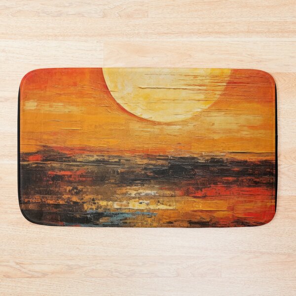 Artikelvorschau, Entdecken Sie "Simplistic & Minimalistic Vintage Sunset" Abstrakte Kunst entworfen und verkauft von ArtificialGenes.