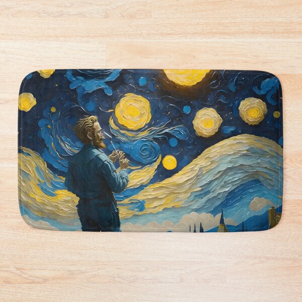 Item preview, Van Gogh - Starry Night, self portrait design - 8 designed and sold by vsartmaking.
