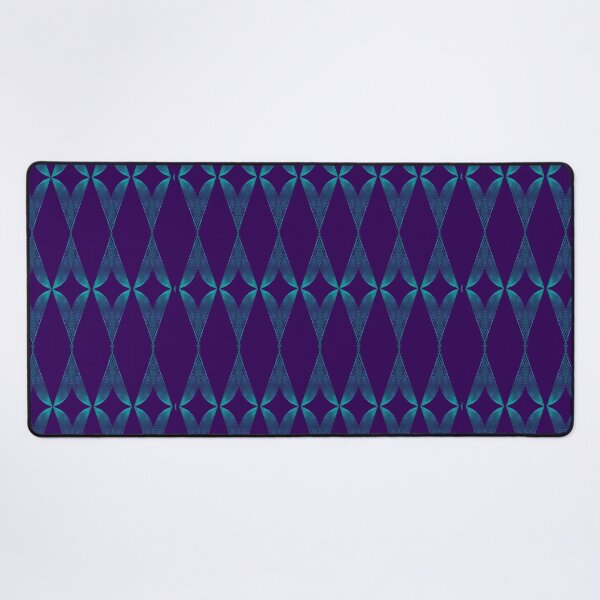 Item preview, Turquoise Triangles Geometric Pattern - Deep Plum designed and sold by CushyNest.