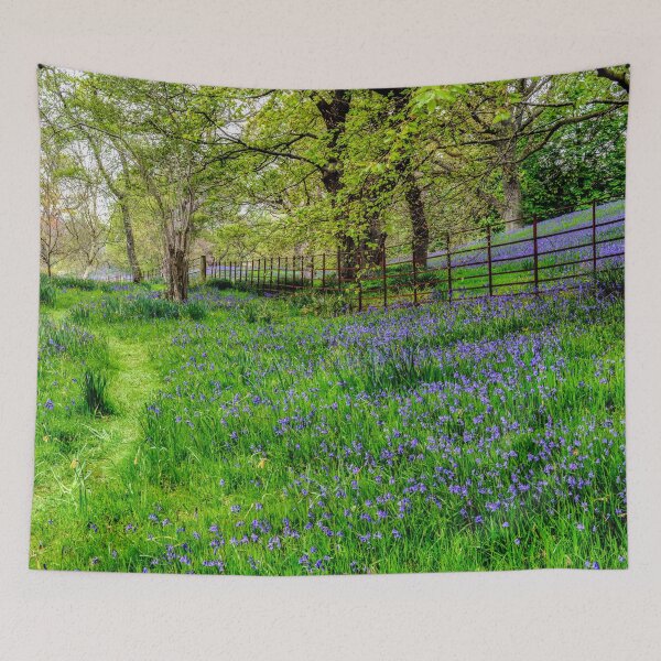 Item preview, Footpath Through Bluebells designed and sold by AJEvans.