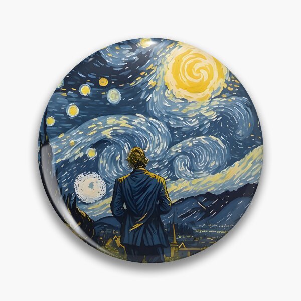 Item preview, Van Gogh - Starry Night, self portrait design - 9 designed and sold by vsartmaking.