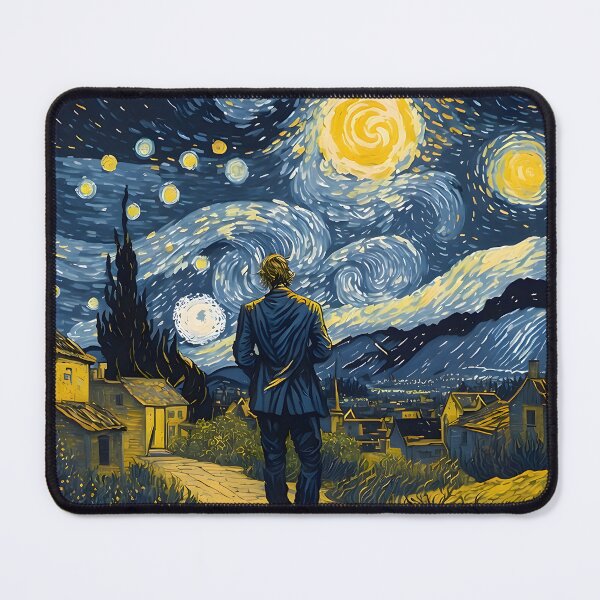 Item preview, Van Gogh - Starry Night, self portrait design - 9 designed and sold by vsartmaking.