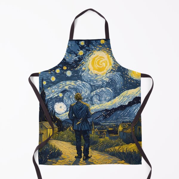 Item preview, Van Gogh - Starry Night, self portrait design - 9 designed and sold by vsartmaking.