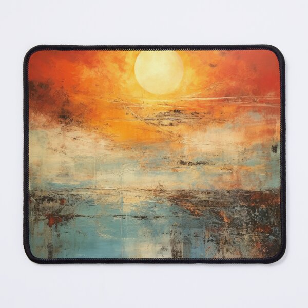 Artikelvorschau, Entdecken Sie "Simplistic & Minimalistic Vintage Sunset" Abstrakte Kunst entworfen und verkauft von ArtificialGenes.