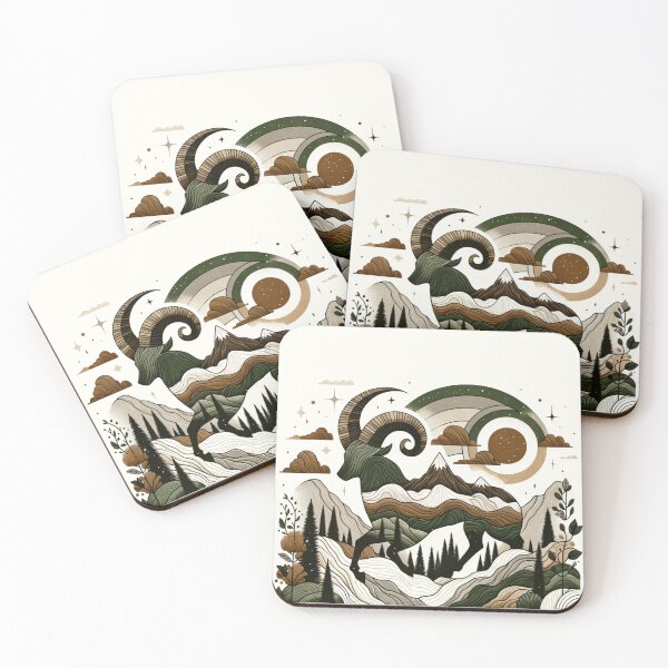 Item preview, Earthy Capricorn: Nature-Inspired Zodiac Art designed and sold by Chaput Store.