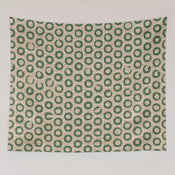 Item preview, Green Ring Stencil in Jute designed and sold by Diana377.