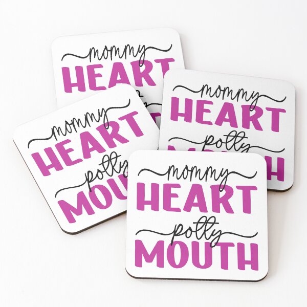 Item preview, Mommy Heart Potty Mouth Funny Mothers Day Saying Mom Life Humor   designed and sold by Bad Kitty Designz.