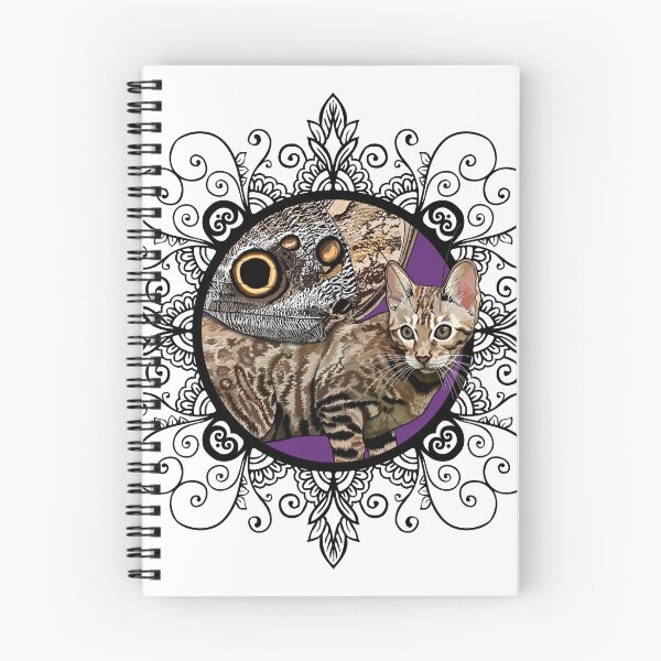 Item preview, Owl Bengal Flitter Kitty in Ornate Frame designed and sold by Carleah Unique.