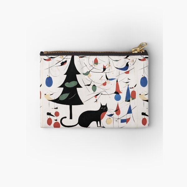 Item preview, Joan Miro Inspired Abstract Christmas Cat with Decorations  designed and sold by bettypure.