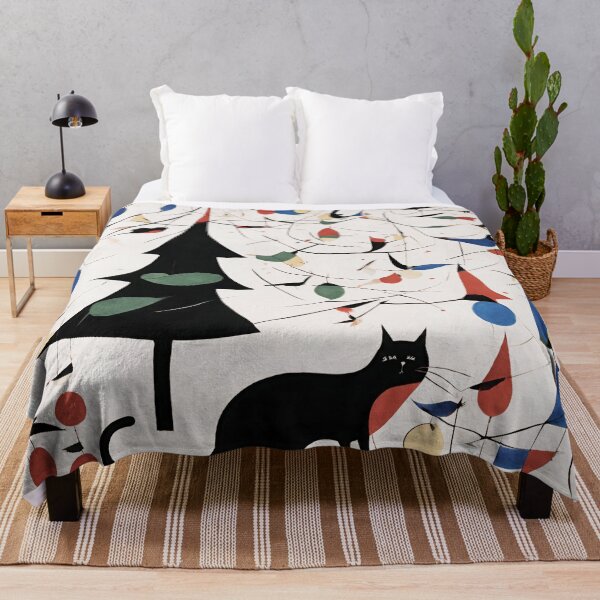 Item preview, Joan Miro Inspired Abstract Christmas Cat with Decorations  designed and sold by bettypure.