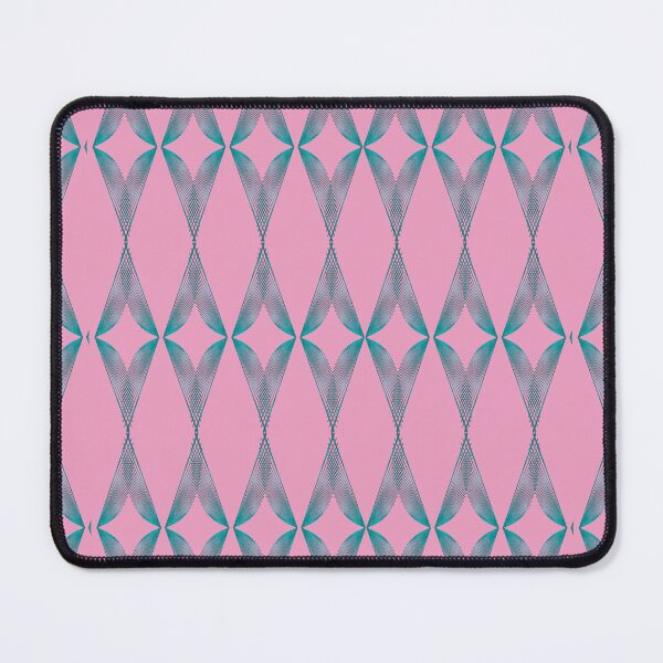 Item preview, Turquoise Triangles Geometric Pattern - Pastel Magenta designed and sold by CushyNest.