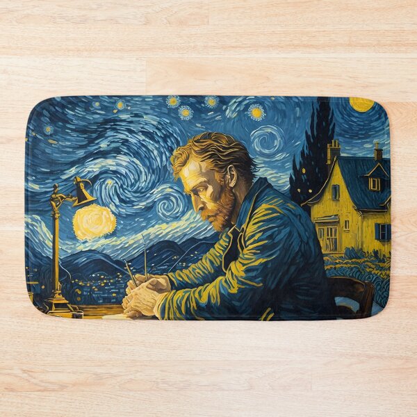Item preview, Van Gogh - Starry Night, self portrait design - 12 designed and sold by vsartmaking.