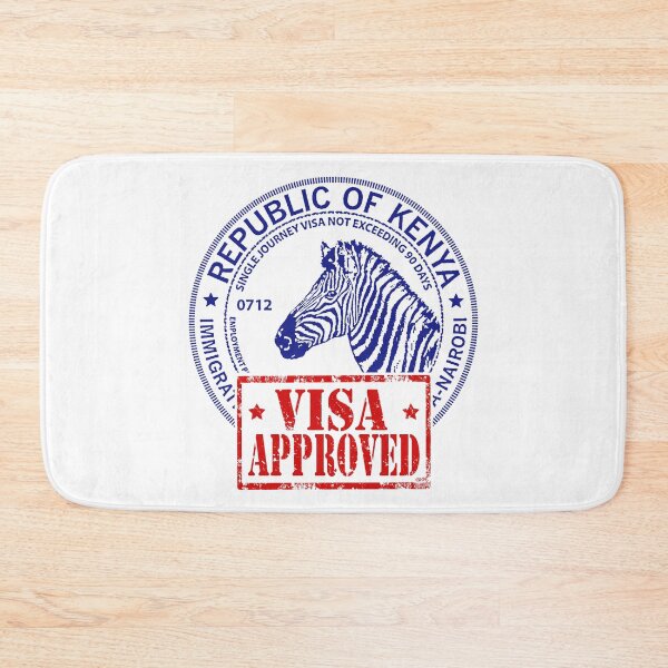 Item preview, Kenya Visa Approved; Stamp;  designed and sold by StickerApe.