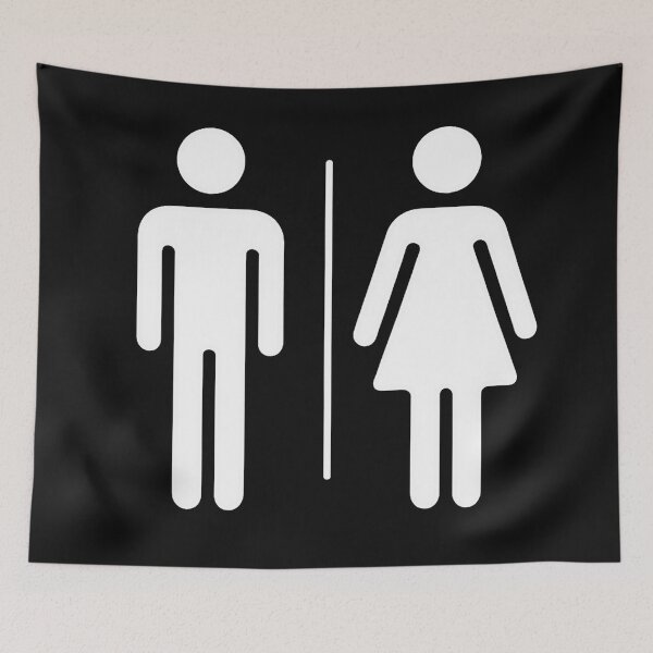 Item preview, Restroom Symbols Artwork designed and sold by OblakShop.