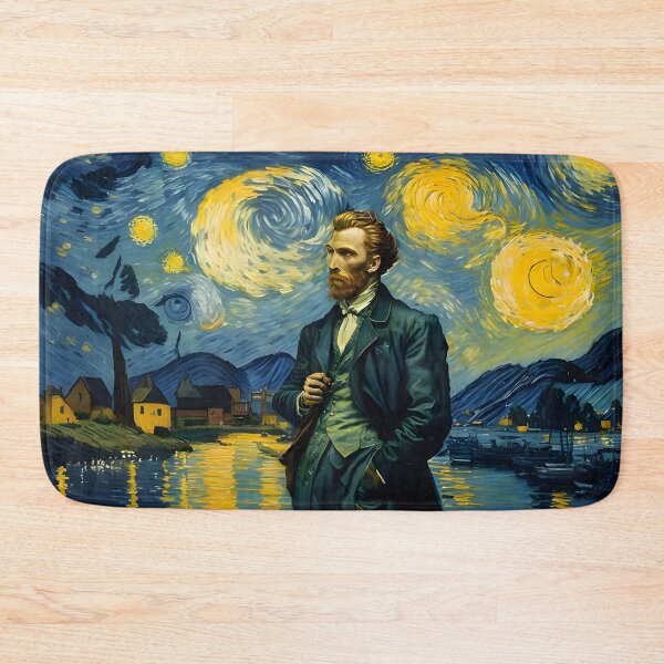 Item preview, Van Gogh - Starry Night, self portrait design - 13 designed and sold by vsartmaking.