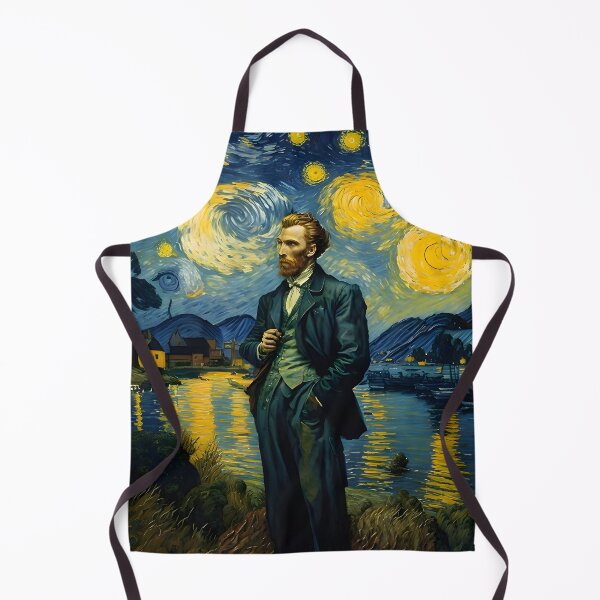 Artikelvorschau, Van Gogh - Starry Night, self portrait design - 13 entworfen und verkauft von V Art Travel Archive.