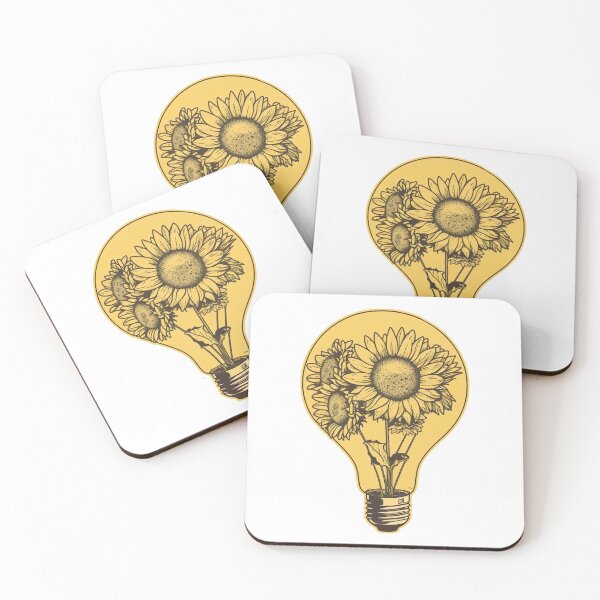 Item preview, Light Bulb with SunFlower designed and sold by witch-night.