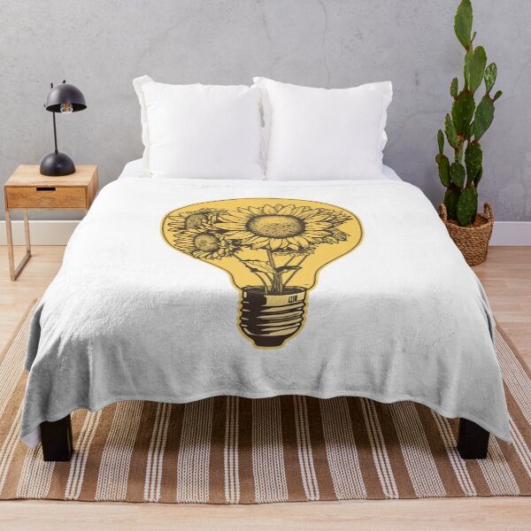 Item preview, Light Bulb with SunFlower designed and sold by witch-night.
