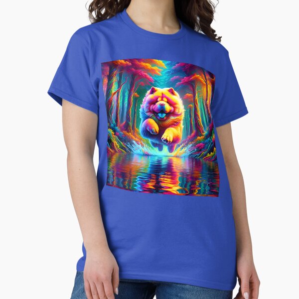 Item preview, Psychedelic Chow Chow Luminous Leap designed and sold by Matt's Artificial Nature.