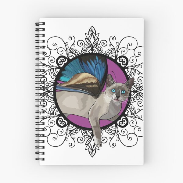 Item preview, Ulysses Swallowtail Snowshoe Siamese in Ornate Frame designed and sold by Carleah Unique.
