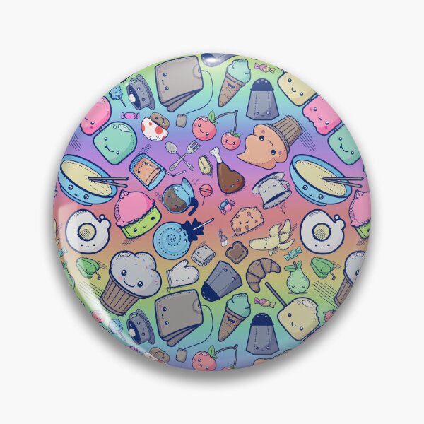 Item preview, Kawaii Adorable Food Pattern Rainbow designed and sold by Jarrod Vandenberg.