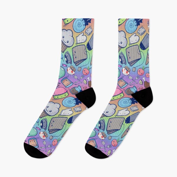 Item preview, Kawaii Adorable Food Pattern Rainbow designed and sold by Jarrod Vandenberg.