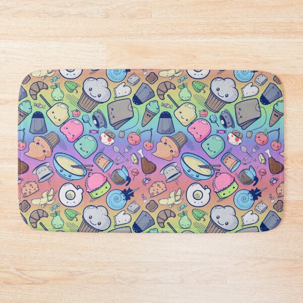 Item preview, Kawaii Adorable Food Pattern Rainbow designed and sold by Jarrod Vandenberg.