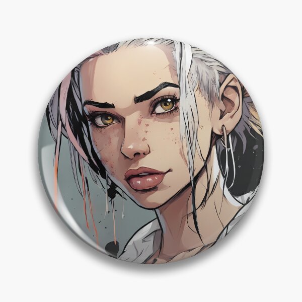 Item preview, Manga Mystery: A Illustration of a Character with White Hair designed and sold by Pixel Dome.