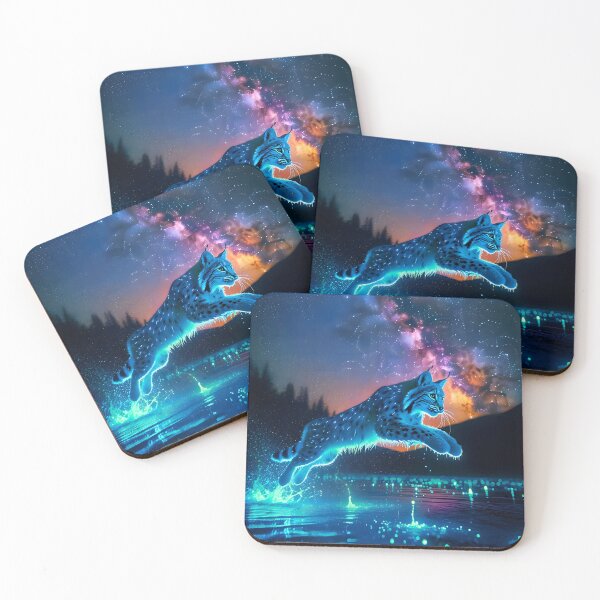 Item preview, Blacklight Style Lynx Luminous Leap designed and sold by Matt's Artificial Nature.