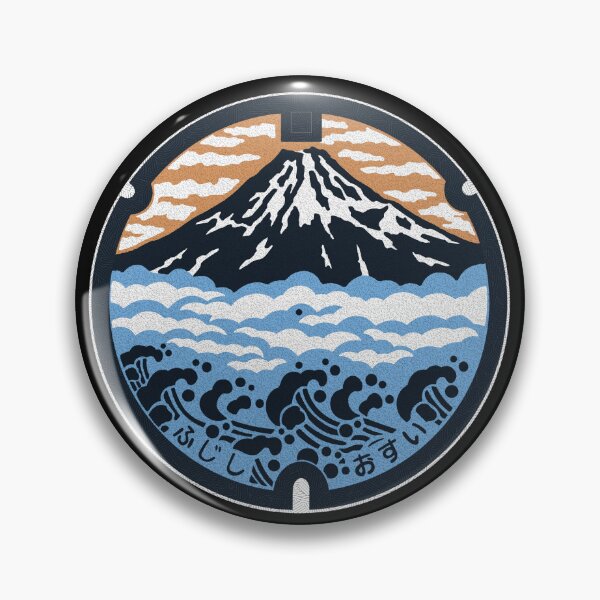 Item preview, Mount Fuji Manhole Cover Art designed and sold by Musashi1996Art.