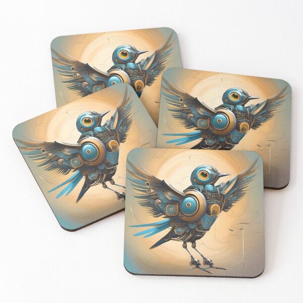 Item preview, Bot bird, in metaphysical art style designed and sold by WildLadyWood.
