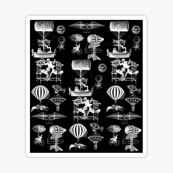 Item preview, Steampunk Flying Machines designed and sold by GrayHareCards.