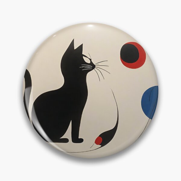 Item preview, Joan Miro Inspired Abstract Cat with a Toy designed and sold by bettypure.