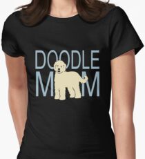 Doodle Mom | Goldendoodle Labradoodle | NickerStickers on Redbubble Women's Fitted T-Shirt