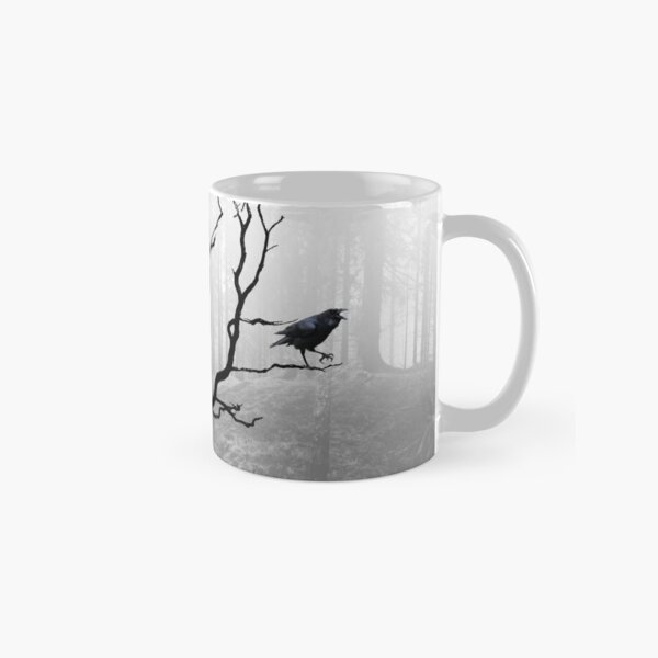 Item preview, Black Crow in Foggy Forest A118 designed and sold by byNicol.