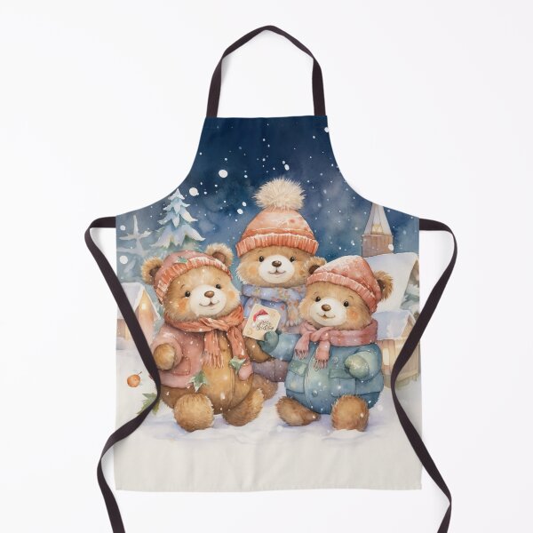 Item preview, Christmas Teddy Bears In Snow designed and sold by jenmountainen.