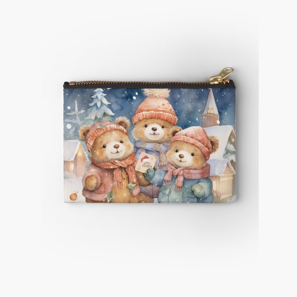 Item preview, Christmas Teddy Bears In Snow designed and sold by jenmountainen.