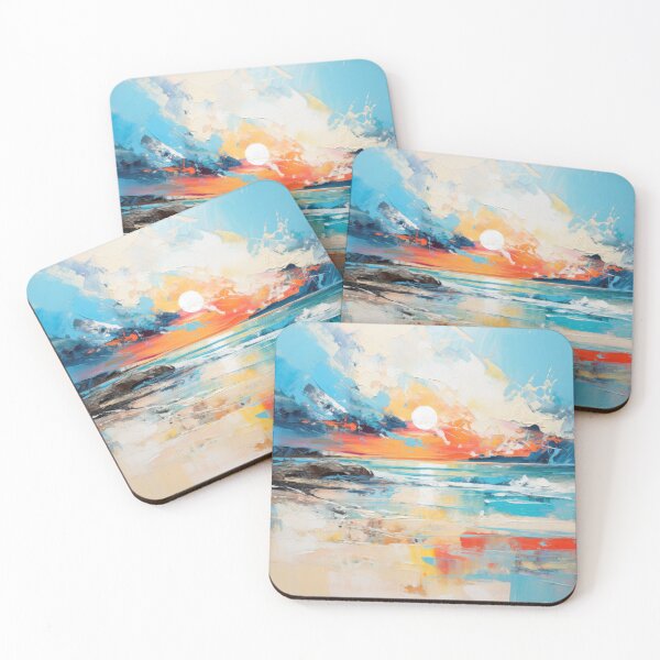 Artikelvorschau, Entdecken Sie "Simplistic & Minimalistic Vintage Sunset" Abstrakte Kunst entworfen und verkauft von ArtificialGenes.